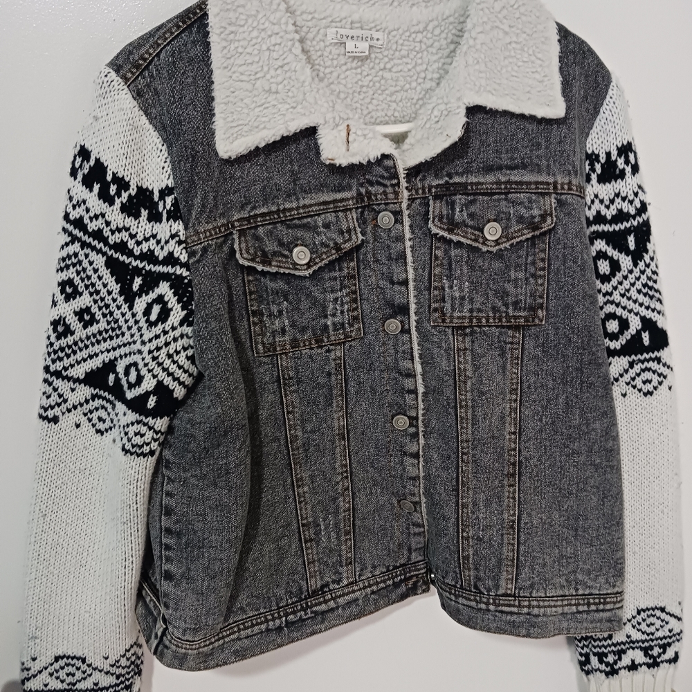 Women's L O V E R I C H E Insulated Button-Up Den… - image 1